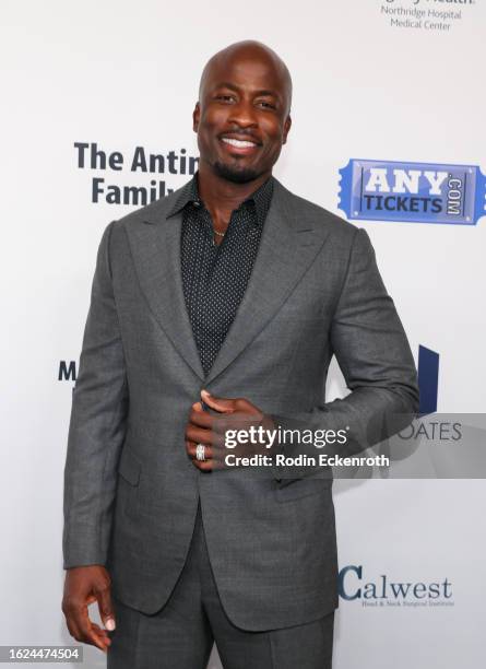 Akbar Gbaja-Biamila attends the 23rd annual Harold & Carole Pump Foundation Gala at The Beverly Hilton on August 18, 2023 in Beverly Hills,...