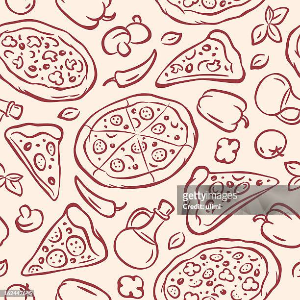stockillustraties, clipart, cartoons en iconen met pizza - pizza