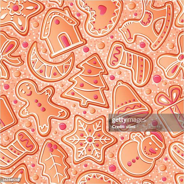 background with gingerbreads - ginger bread house stock illustrations