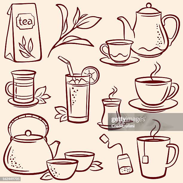 ilustraciones, imágenes clip art, dibujos animados e iconos de stock de de té - taza te