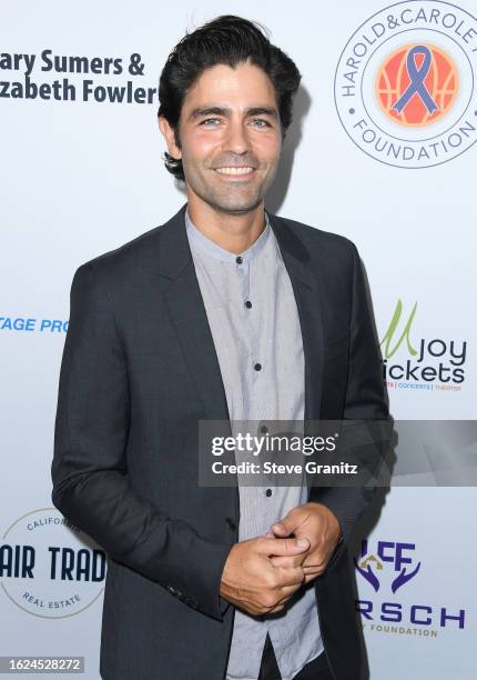 Adrian Grenier arrives at the 23rd Annual Harold & Carole Pump Foundation Gala at The Beverly Hilton on August 18, 2023 in Beverly Hills, California.