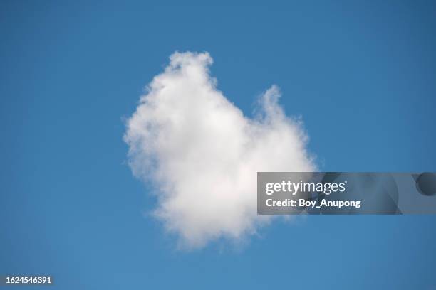 tiny cloud floating against the clear blue sky. - ozone layer stock pictures, royalty-free photos & images