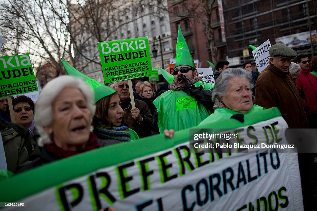 Thousands Attend Protest Against Austerity Measures in Madrid