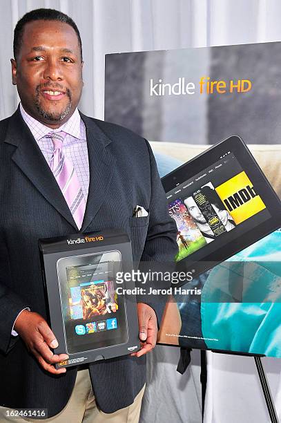 Wendell Pierce poses in the Kindle Fire HD and IMDb Green Room during the 2013 Film Independent Spirit Awards at Santa Monica Beach on February 23,...