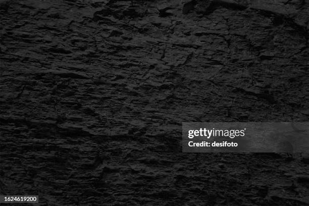 textured effect rustic scratched charcoal cola or slate rock black coloured grunge old vector backgrounds - marble rock stock illustrations