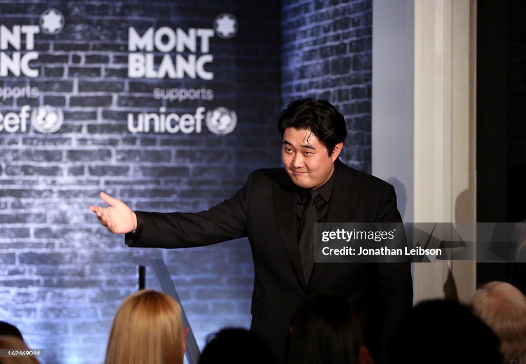 Montblanc And UNICEF Celebrate The Launch Of Their New "Signature For Good 2013" Initiative At A Pre-Oscar Charity Brunch With Special Guest Hilary Swank