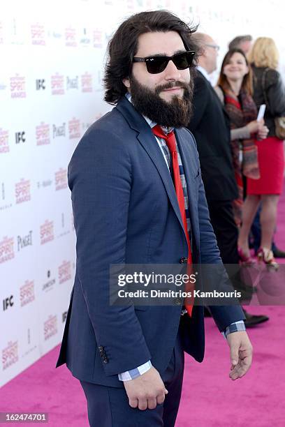 Director Jordan Vogt-Roberts poses prior to the 2013 Film Independent Spirit Awards at Santa Monica Beach on February 23, 2013 in Santa Monica,...