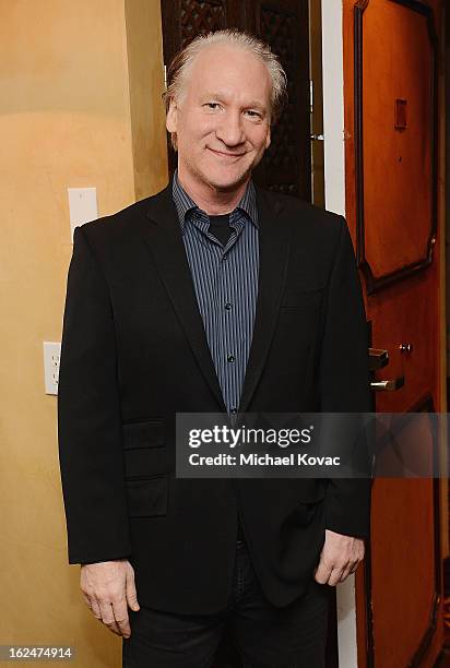 Host Bill Maher attends The Art of Shaving And Bungalow 8 Pre-Oscar Party at Petit Ermitage Hotel on February 20, 2013 in West Hollywood, California.