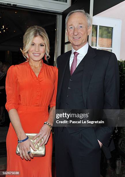 Hofit Golan and CEO of Montblanc International Mr. Lutz Bethge attend a Pre-Oscar charity brunch hosted by Montblanc and UNICEF to celebrate the...