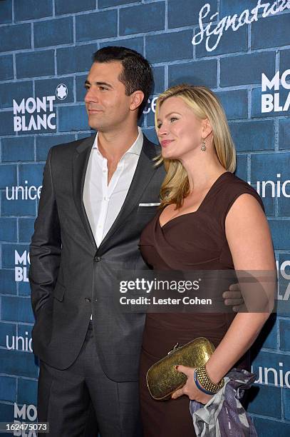 Darius Campbell and Natasha Henstridge attend a Pre-Oscar charity brunch hosted by Montblanc and UNICEF to celebrate the launch of their new...