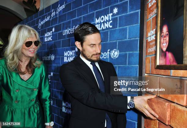 Actor Clemens Schick attends a Pre-Oscar charity brunch hosted by Montblanc and UNICEF to celebrate the launch of their new "Signature For Good 2013"...