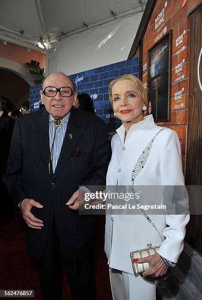 Marvin Paige and Anne Jeffreys attend a Pre-Oscar charity brunch hosted by Montblanc and UNICEF to celebrate the launch of their new "Signature For...