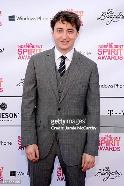 Director Benh Zeitlin attends the 2013 Film Independent Spirit Awards After Party hosted by Microsoft Windows Phone at The Bungalow at The Fairmont...