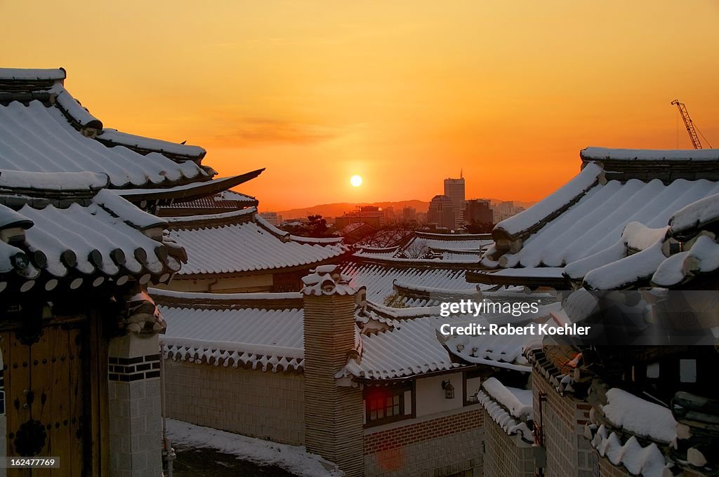 Sunrise, Bukchon Hanok Village