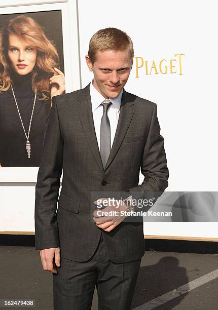 Actor Thure Lindhardt poses in the Piaget Lounge during The 2013 Film Independent Spirit Awards on February 23, 2013 in Santa Monica, California.