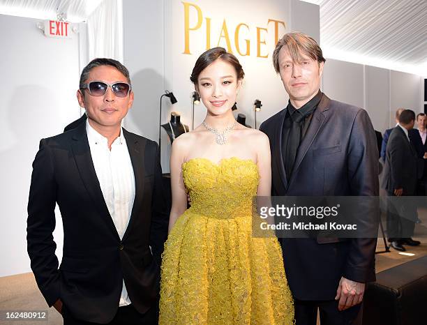 Director Doze Niu, Actors Ziyi Zhang and Mads Mikkelsen arrive at The 2013 Film Independent Spirit Awards on February 23, 2013 in Santa Monica,...