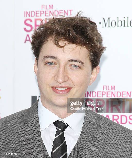 Benh Zeitlin arrives at the 2013 Film Independent Spirit Awards held on February 23, 2013 in Santa Monica, California.