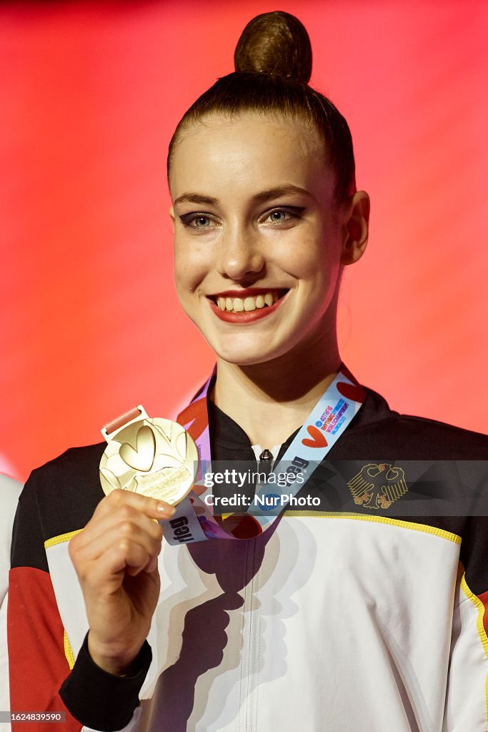 Gold Medalist Darja Varfolomeev Of Germany Poses With Her Medal... News