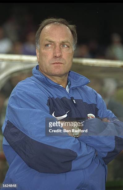 Portrait of the PSV Eindhoven coach Dick Advocaat taken during their pre-season friendly against Celtic at Lansdowne Road in Dublin, Ireland. \...