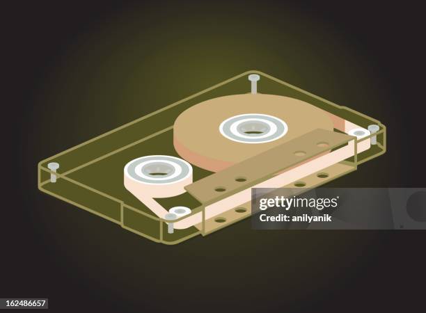 compact cassette - 80s workout stock illustrations