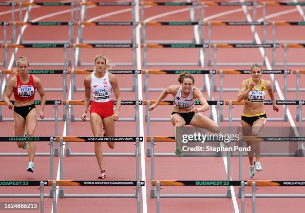 Sam Lagger Sarah Lagger of Team Austria, Paulina Ligarska of Team Poland, Noor ...
