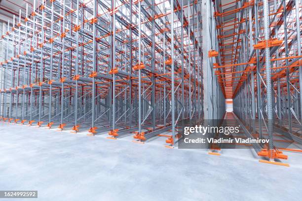 Empty Warehouse With Racking 1,657 Empty Warehouse Racks Stock Photos, High-Res Pictures, and Images ...
