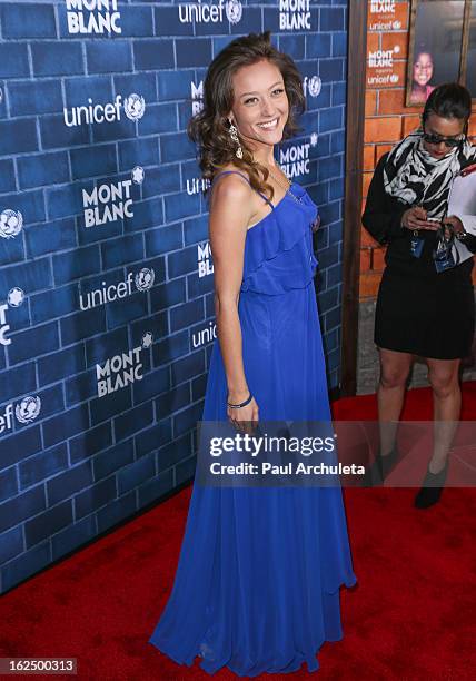 Actress Lauren C. Mayhew attends Montblanc's 2nd annual Pre-Oscar brunch celebrating the "Signature For Good" collection with UNICEF at Hotel Bel-Air...