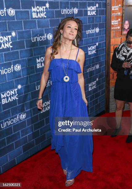 Actress Lauren C. Mayhew attends Montblanc's 2nd annual Pre-Oscar brunch celebrating the "Signature For Good" collection with UNICEF at Hotel Bel-Air...