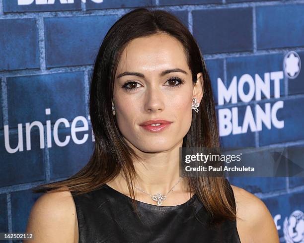 Actress Leslie Coutterand attends Montblanc's 2nd annual Pre-Oscar brunch celebrating the "Signature For Good" collection with UNICEF at Hotel...