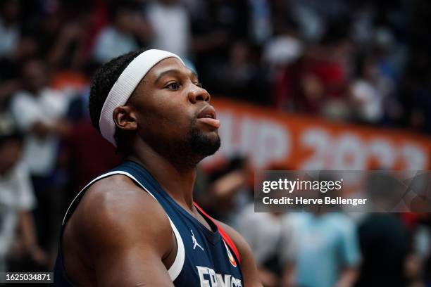 Guerschon YABUSELE of French Basketball team during the FIBA World Cup match between France and Canada on August 25, 2023 in Jakarta, Indonesia.