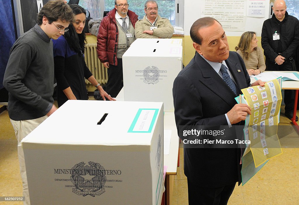Italians Cast Their Votes in General Election