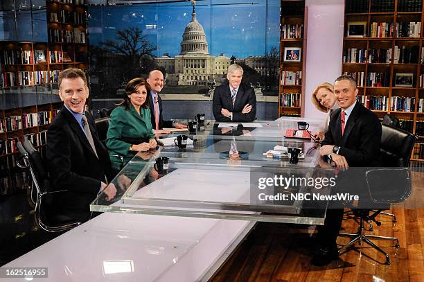 Pictured: – Steve Inskeep, Host, NPR’s “Morning Edition," Maria Bartiromo, CNBC's “Closing Bell," Jim Cramer, CNBC’s “Mad Money," moderator David...