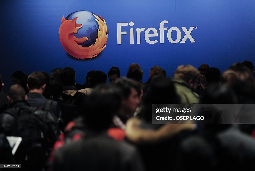 SPAIN-TELECOM-MOBILE-WORLD-CONGRESS-FIREFOX
