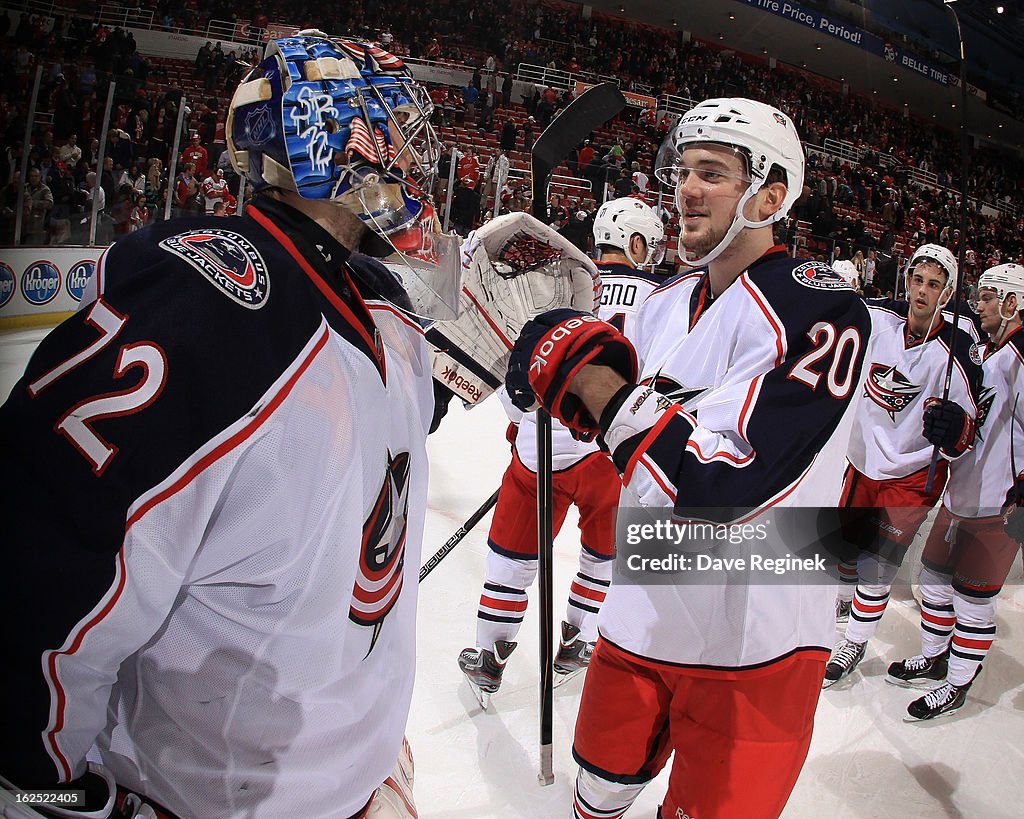 Columbus Blue Jackets v Detroit Red Wings