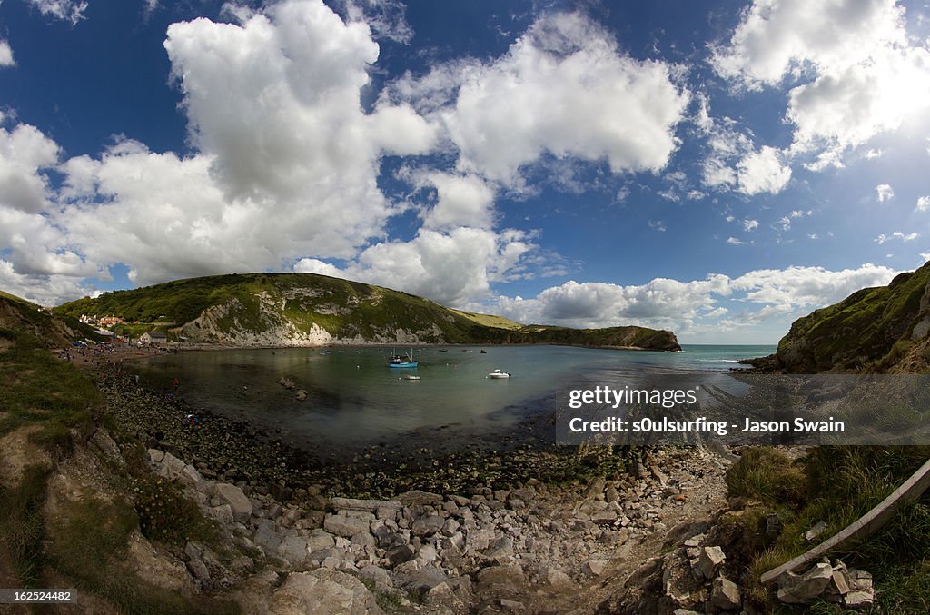 Lulworth Cove Fisheye Panorama