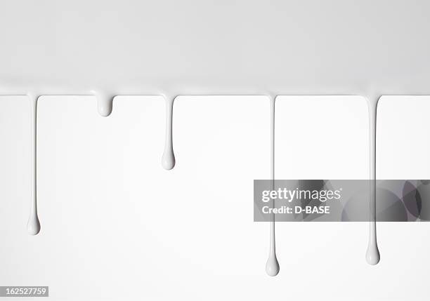 drops of white paint - liquid drop stock pictures, royalty-free photos & images