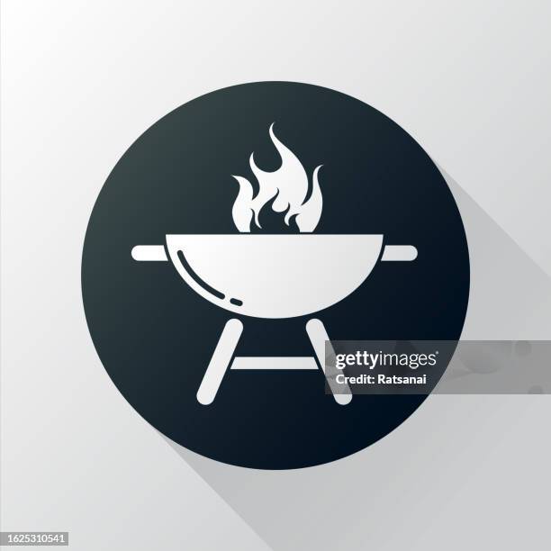 bbq - backyard enjoyment stock illustrations