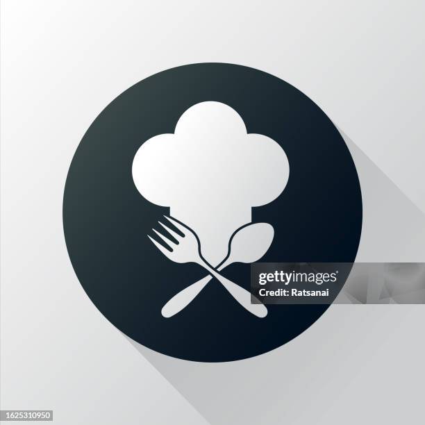 chef icon - chef logo stock illustrations