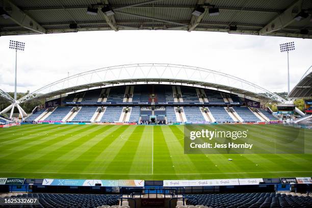 General view of The John Smith's Stadium ahead of the Sky Bet Championship match between Huddersfield Town and Norwich City at John Smith's Stadium...