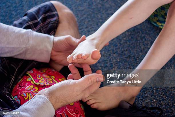 ticklish feet - ticklish feet stock pictures, royalty-free photos & images