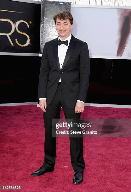 Director Benh Zeitlin arrives at the Oscars at Hollywood & Highland Center on February 24, 2013 in Hollywood, California.