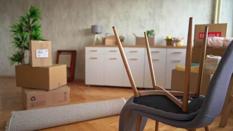 Box Rested On Chairs 227 Cardboard Chair Stock Videos, Footage, & 4K Video Clips - Getty Images