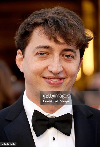 Filmmaker Benh Zeitlin arrives at the Oscars at Hollywood & Highland Center on February 24, 2013 in Hollywood, California.