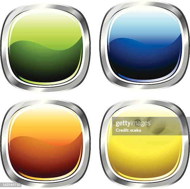 buttons - multiple reflections stock illustrations