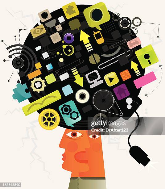 information bomb - face timing stock illustrations