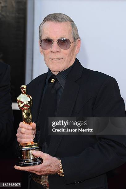 Director Hal Needham arrives at the Oscars at Hollywood & Highland Center on February 24, 2013 in Hollywood, California.