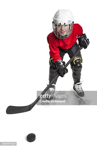 youth-ice hockey player - hockey kids stock-fotos und bilder
