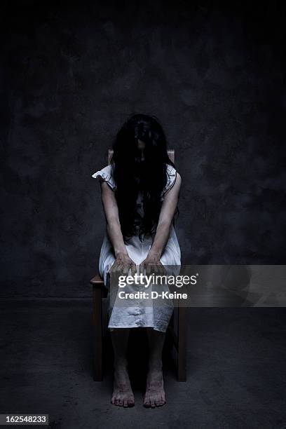 dead girl - devil woman stock pictures, royalty-free photos & images