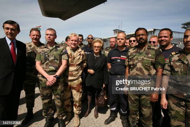 Bernadette Chirac Visit In Kabul. Voyage de Bernadette CHIRAC à KABOUL pour inaugurer l'Institut médical français pour l'enfant, projet auquel elle...