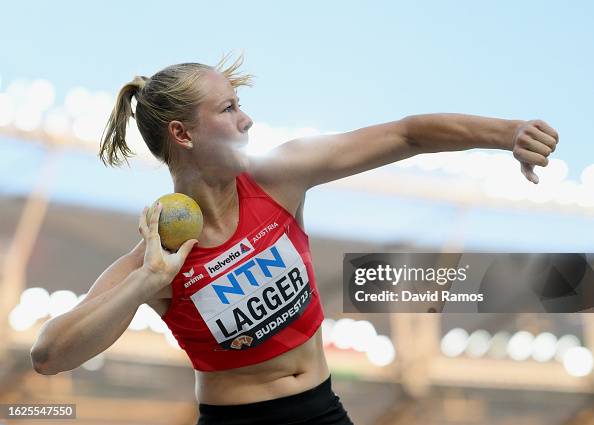 Sam Lagger Sarah Lagger of Team Austria competes in the Shot Put leg of... News ...